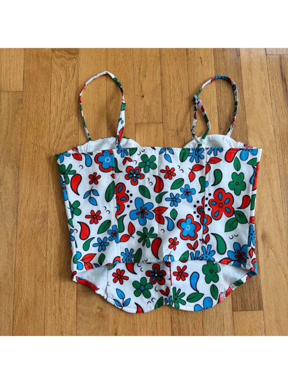 Floral Corset Bustier Top US 6 - Picture 2 of 3